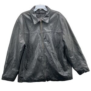 Leather Limited Jacket Men's XL Black Insulated Motorcycle 90's Grunge Biker 90s